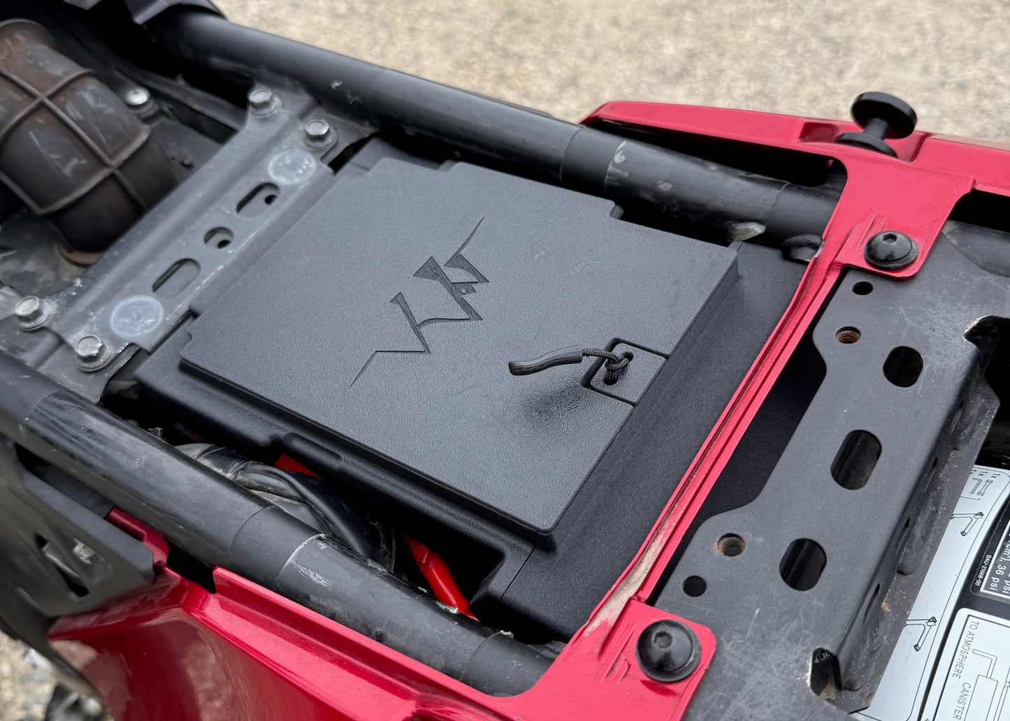 MotoCubby: Under-Seat Storage Box for Yamaha Tenere 700 OEM Seat (’19–’23)