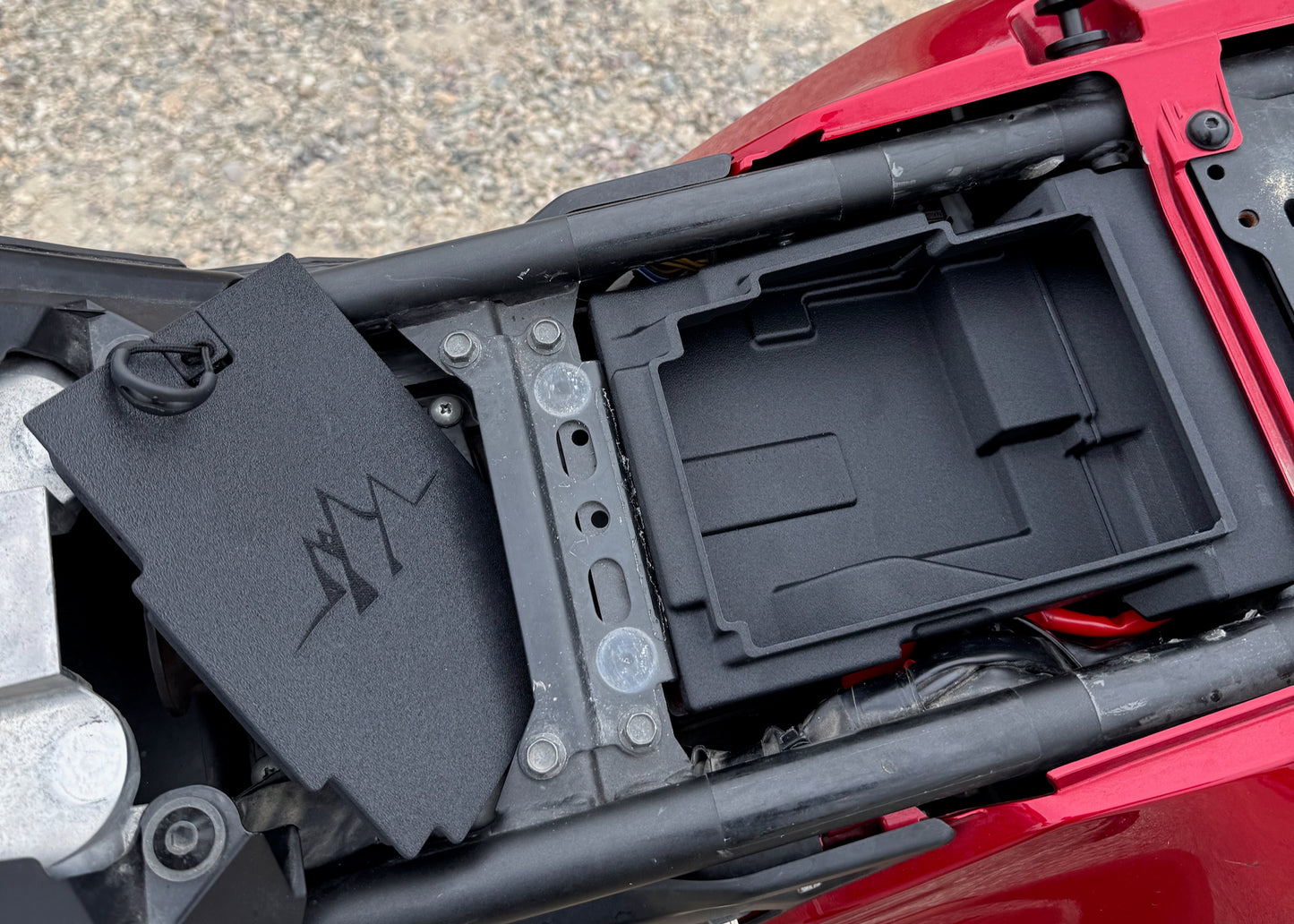 MotoCubby: Under-Seat Storage Box for Yamaha Tenere 700 OEM Seat (’19–’23)