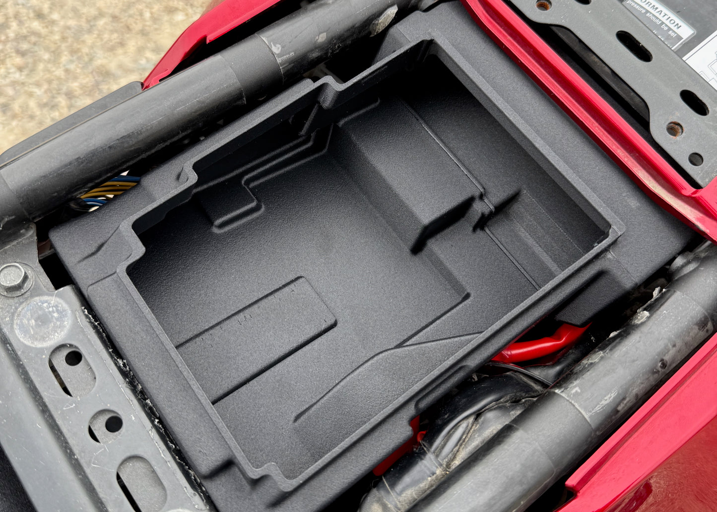 MotoCubby: Under-Seat Storage Box for Yamaha Tenere 700 OEM Seat (’19–’23)