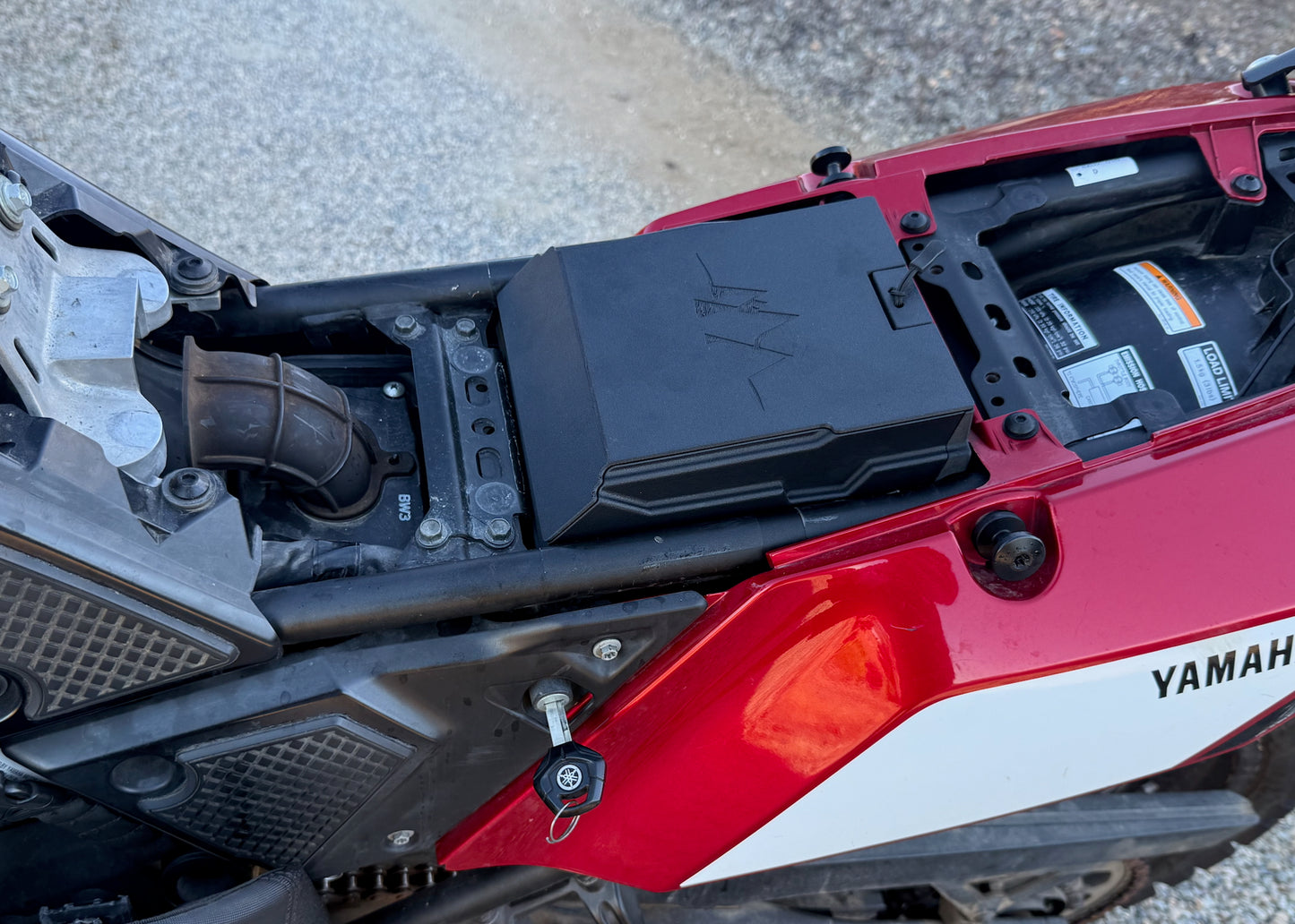 MotoCubby: Under-Seat Storage Box for Yamaha Tenere 700 Rally Seat (’19–’23)