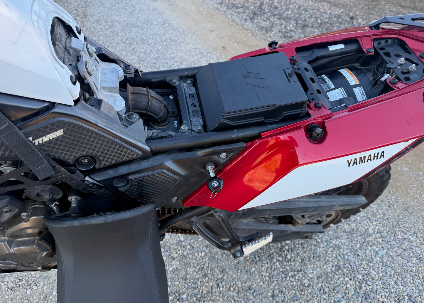 MotoCubby: Under-Seat Storage Box for Yamaha Tenere 700 Rally Seat (’19–’23)
