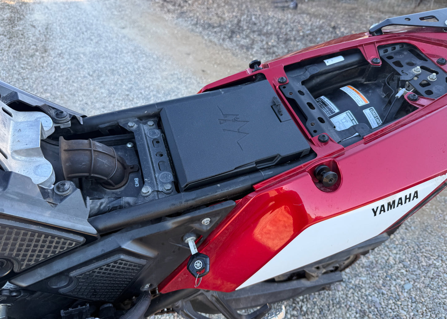 MotoCubby: Under-Seat Storage Box for Yamaha Tenere 700 Rally Seat (’19–’23)