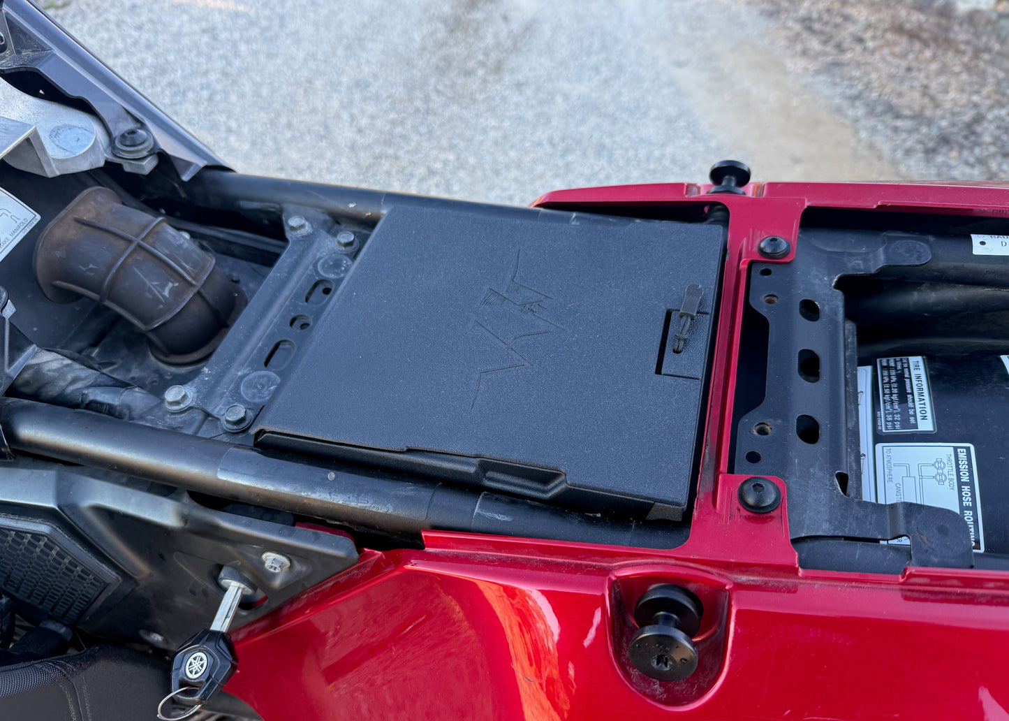 MotoCubby: Under-Seat Storage Box for Yamaha Tenere 700 Rally Seat (’19–’23)