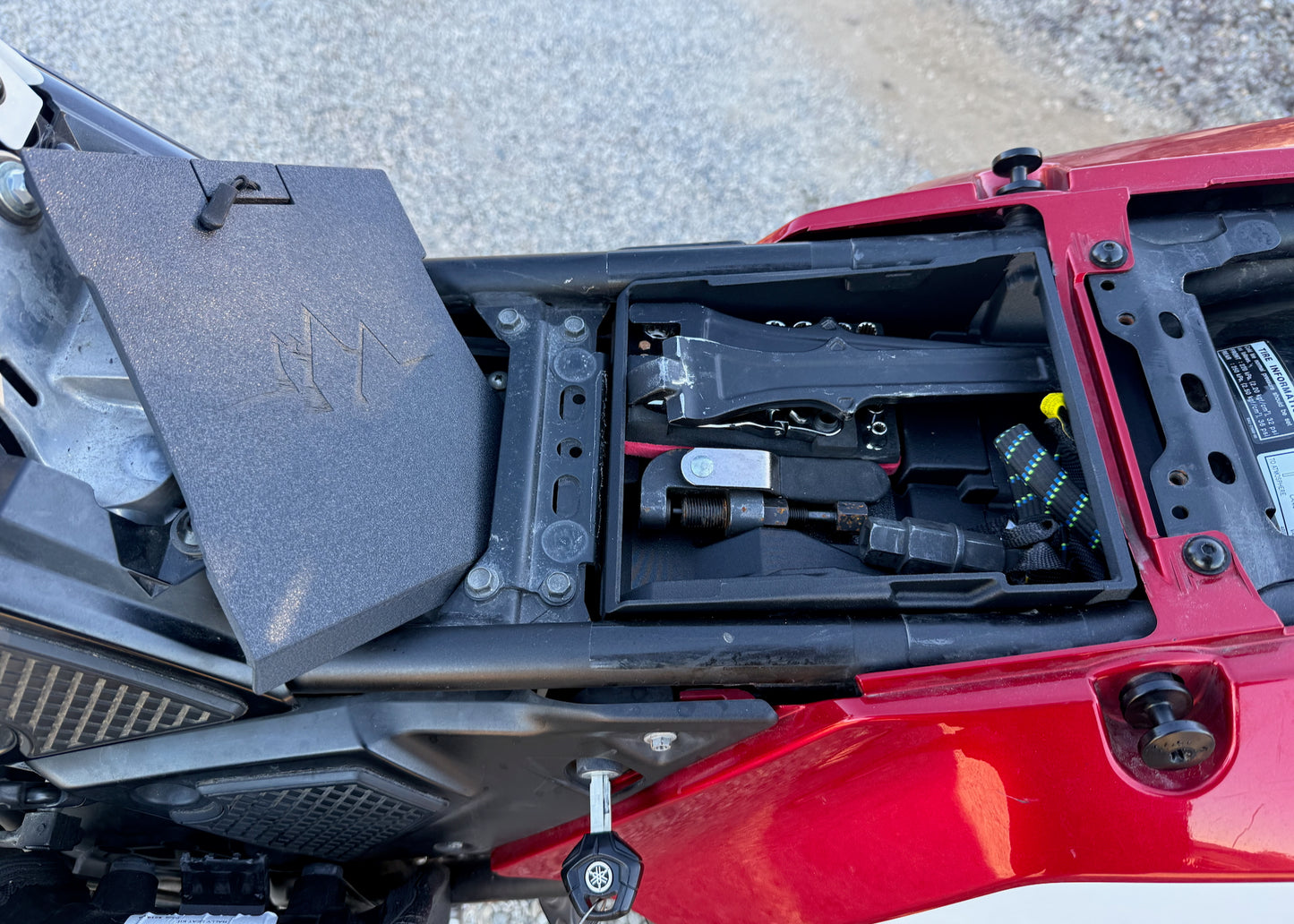 MotoCubby: Under-Seat Storage Box for Yamaha Tenere 700 Rally Seat (’19–’23)